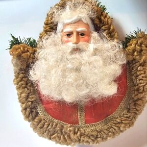 Christmas Santa Ornament St Nicholas Hanging Ornament Vintage